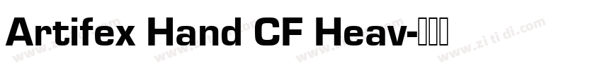 Artifex Hand CF Heav字体转换